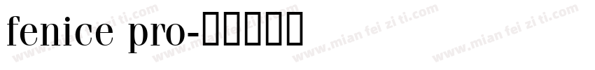 fenice pro字体转换